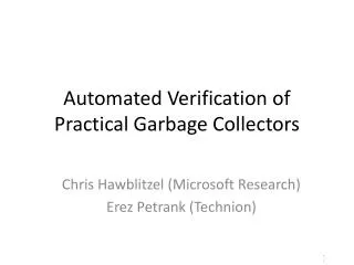 Automated Verification of Practical Garbage Collectors