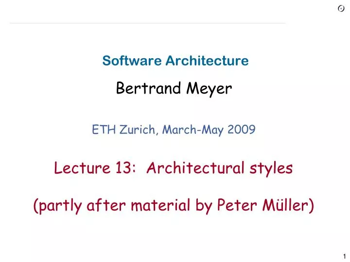 software architecture