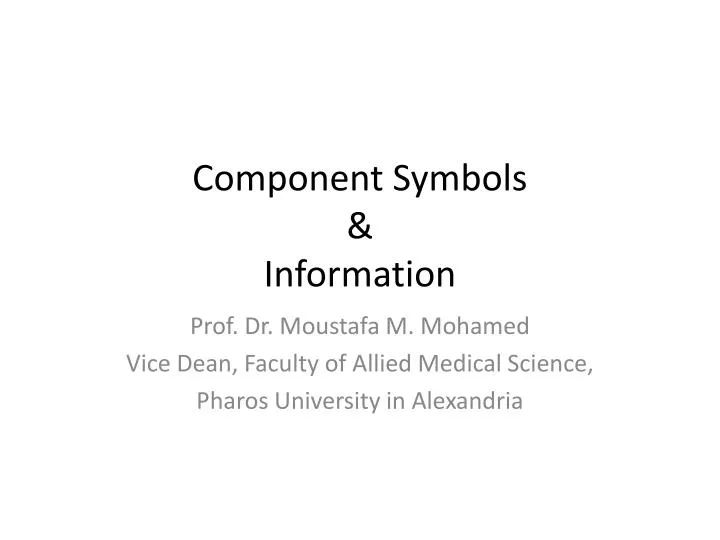 component symbols information