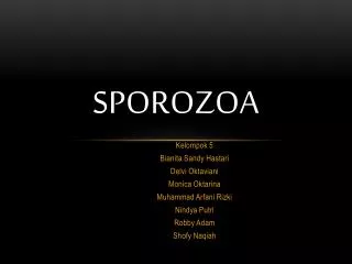 sporozoa