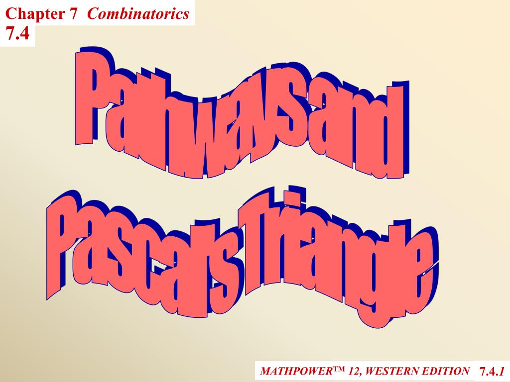 PPT - Pathways and Pascal's Triangle PowerPoint Presentation, free ...