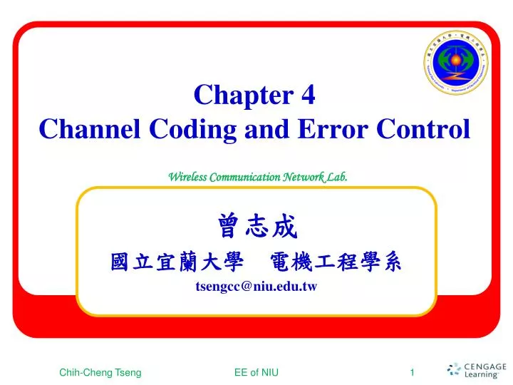 chapter 4 channel coding and error control