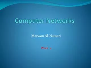 Computer Networks