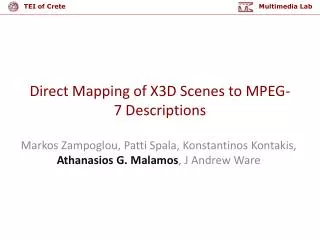 Direct Mapping of X3D Scenes to MPEG-7 Descriptions