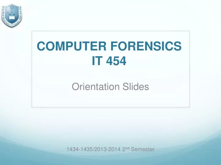 computer forensics it 454