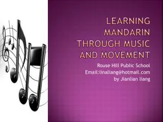 learning mandarin through music and movement