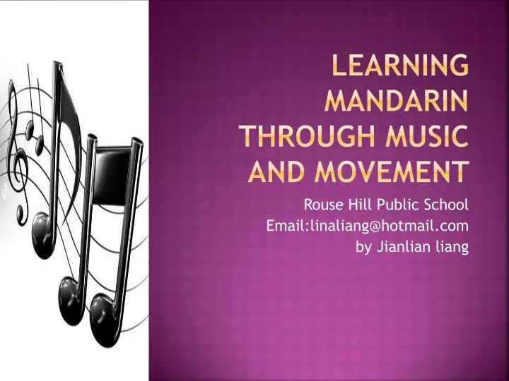 learning mandarin through music and movement