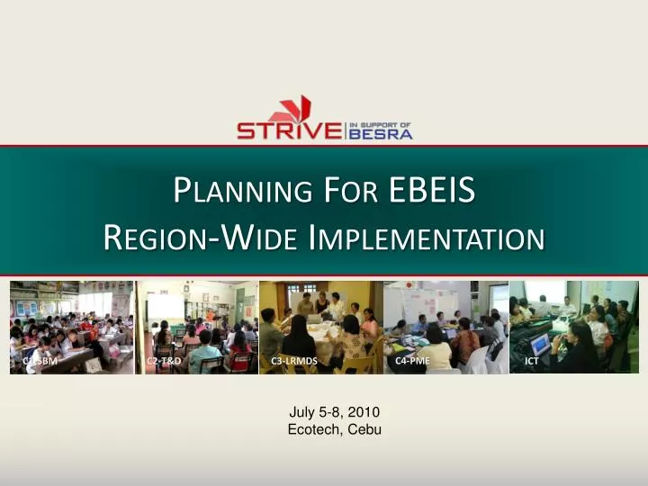 planning for ebeis region wide implementation