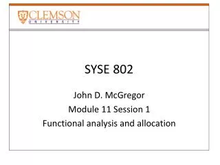 SYSE 802