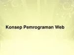 Konsep Pemrograman Web - slide 1