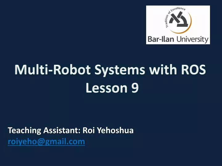 multi robot systems with ros lesson 9