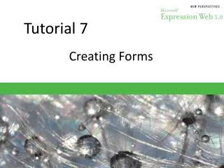 Tutorial 7