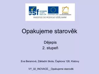 opakujeme starov k