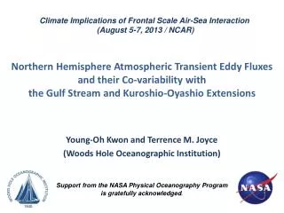 Young-Oh Kwon and Terrence M. Joyce (Woods Hole Oceanographic Institution)
