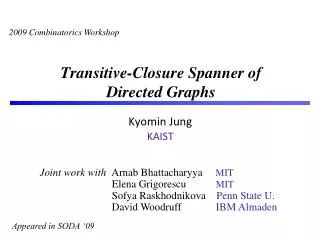 Transitive-Closure Spanner of Directed Graphs