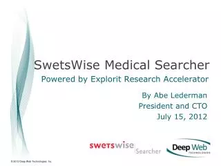 SwetsWise Medical Searcher