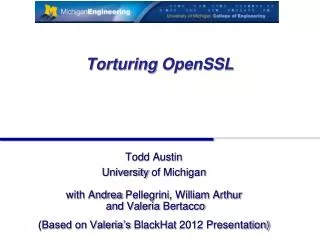 Torturing OpenSSL