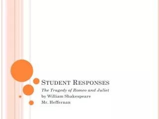 Student Responses