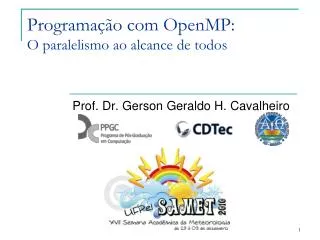 programa o com openmp o paralelismo ao alcance de todos