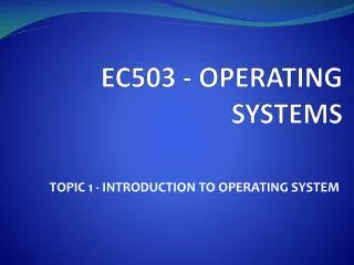 ec503 operating systems