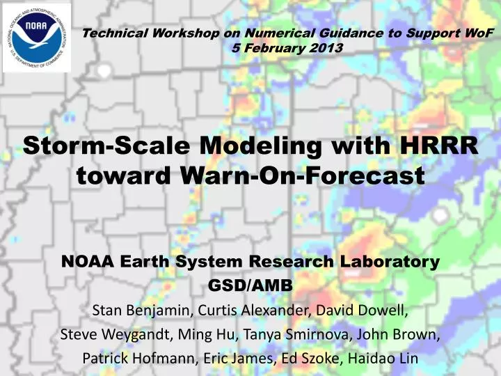 storm scale modeling with hrrr toward warn on forecast