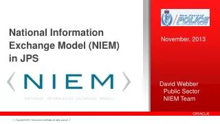 National Information Exchange Model (NIEM) in JPS