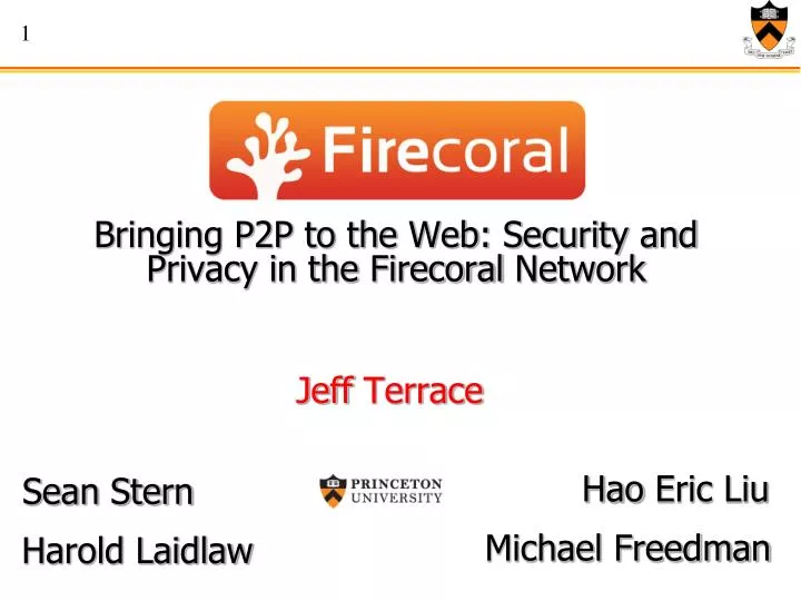 bringing p2p to the web security and privacy in the firecoral network