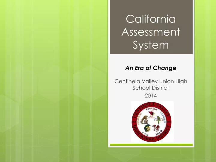 california assessment system
