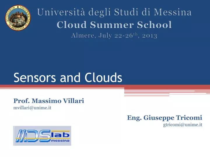 sensors and clouds