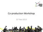 Co-production Workshop - slide 1
