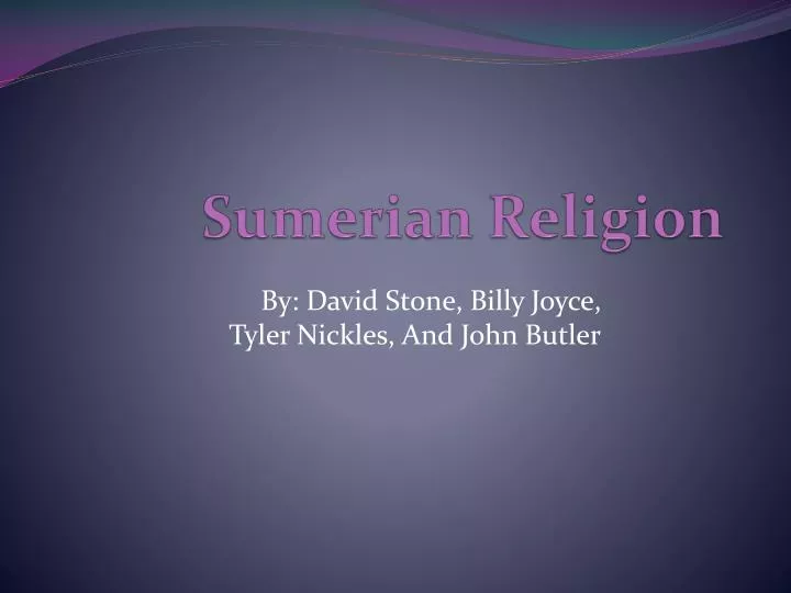 sumerian religion
