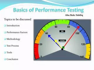 Basics of Performance Testing