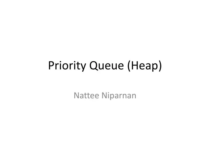 priority queue heap