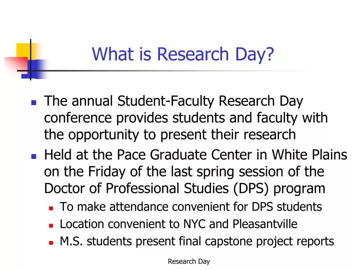 what is research day