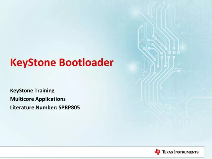 keystone bootloader