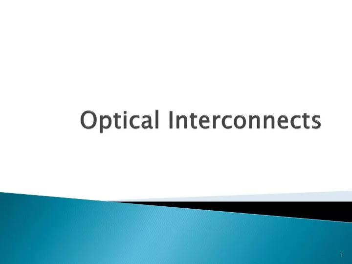 optical interconnects