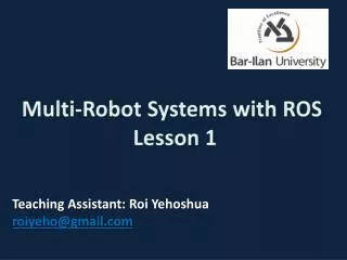 multi robot systems with ros lesson 1