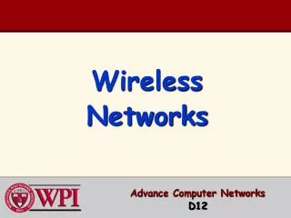 Wireless Networks