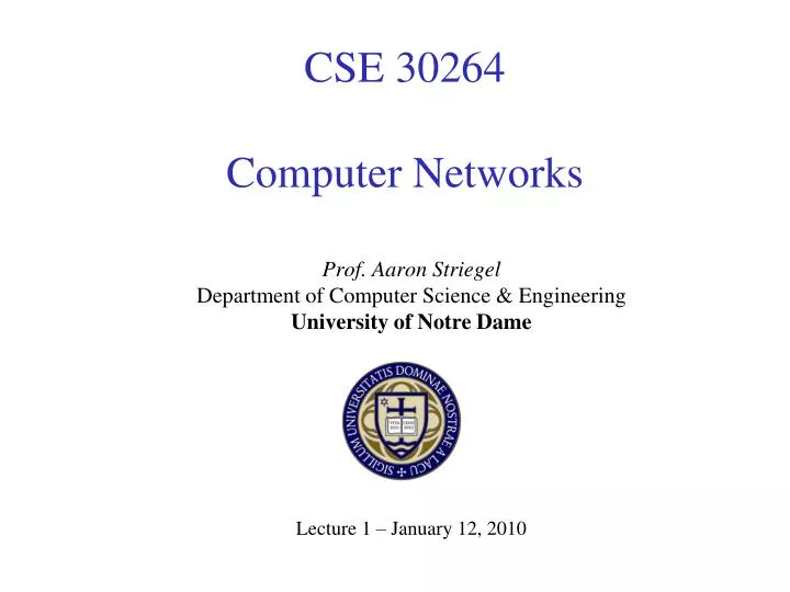 cse 30264 computer networks