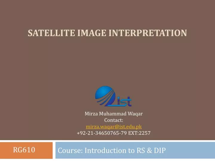 satellite image interpretation