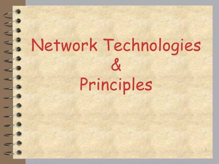 network technologies principles