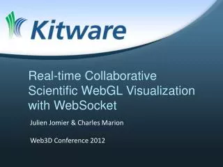 Real-time Collaborative Scientific WebGL Visualization with WebSocket