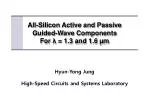 All-Silicon Active and Passive Guided-Wave Components For λ = 1.3 and 1.6 µm - slide 1