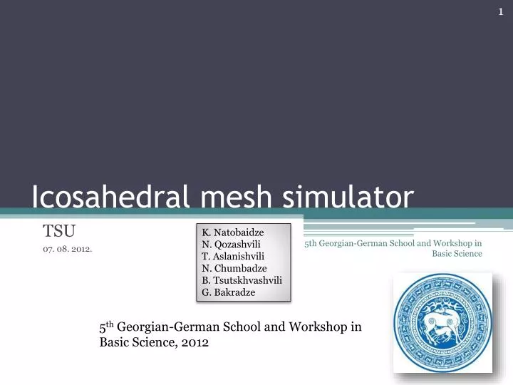 icosahedral mesh simulator