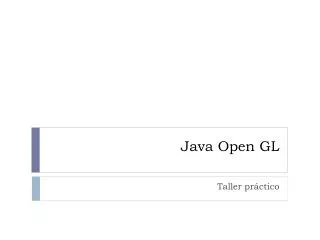 Java Open GL
