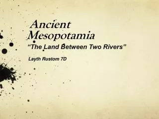 Ancient Mesopotamia