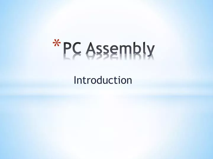 pc assembly