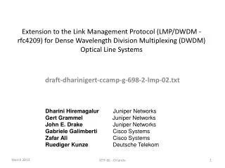 draft-dharinigert-ccamp-g-698-2-lmp-02.txt