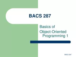 BACS 287