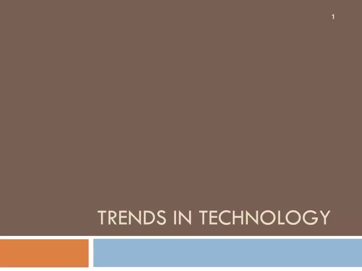 trends in technology